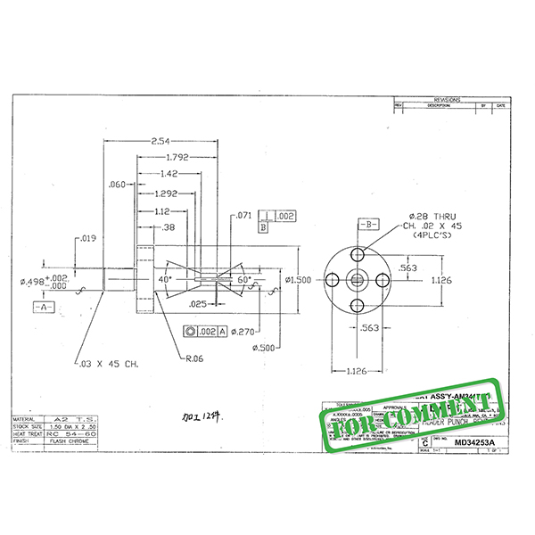 tebuk pengepala tersuai -MWMECHPARTS