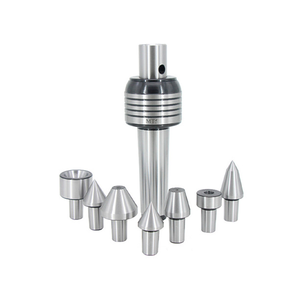 Set Pusat Langsung Morse Lathe Dengan Petua Antara Boleh Tukar